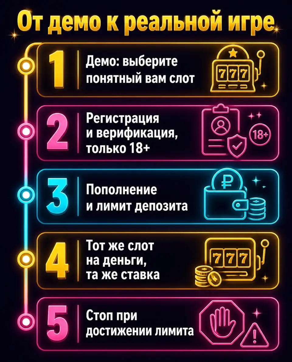 Переход от демо-версии к игре на реальные деньги