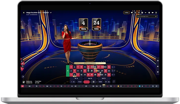 Mega Roulette — скриншот игрового поля