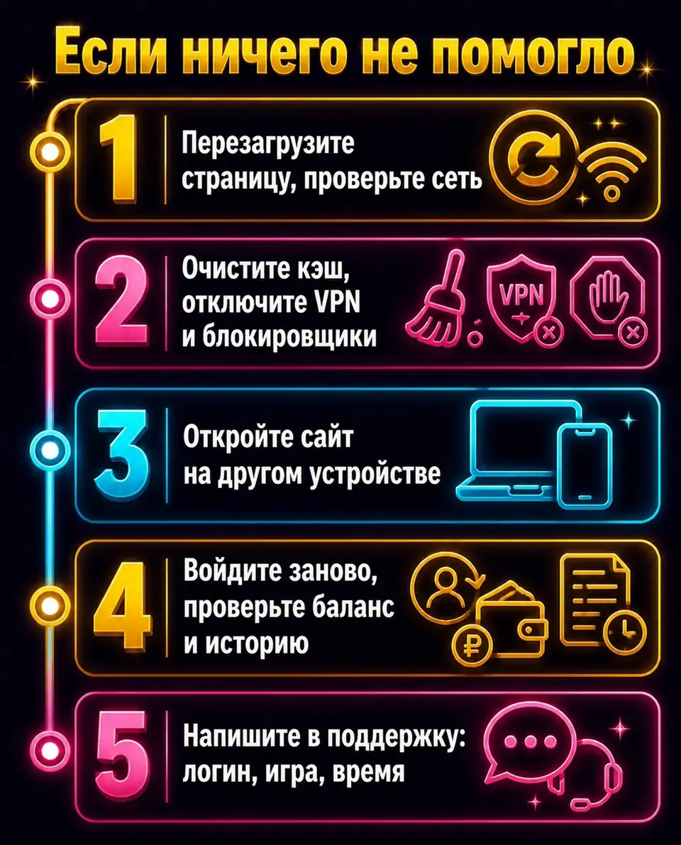 Пошаговый порядок действий, если игра так и не запустилась