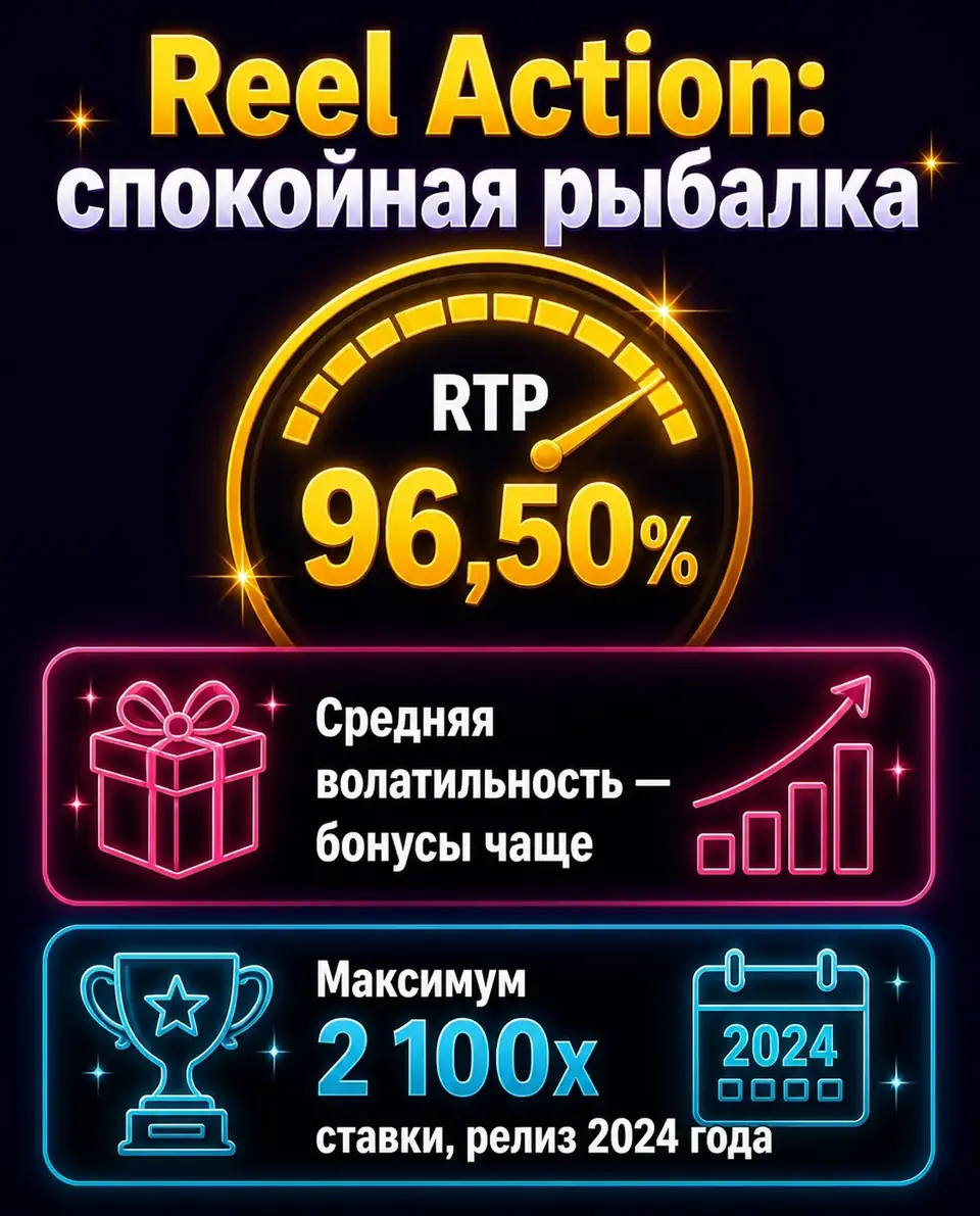 Кольцевой показатель RTP и ключевые факты Reel Action