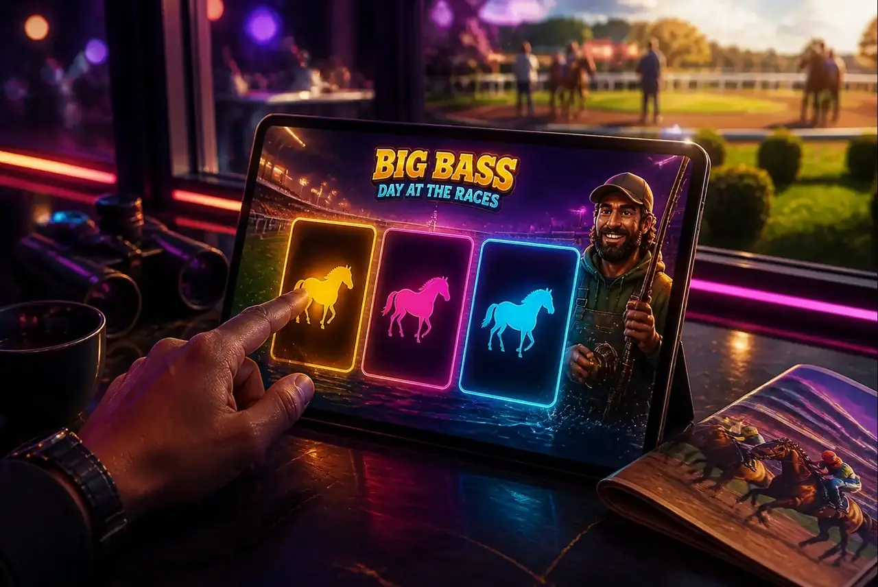 Демо Big Bass Day at the Races: выбор лошади с модификатором