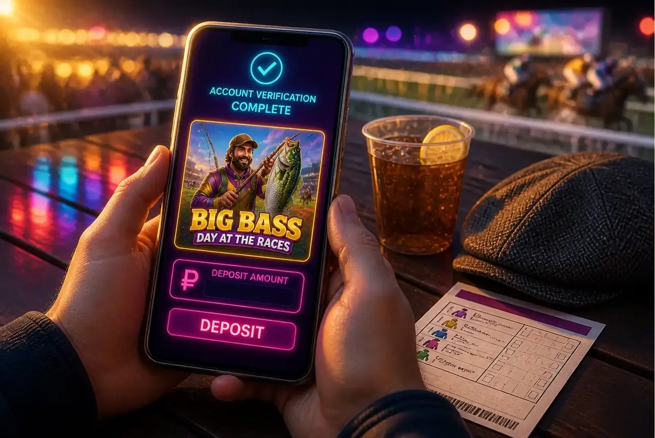 Подтверждённый аккаунт и запуск Big Bass Day at the Races