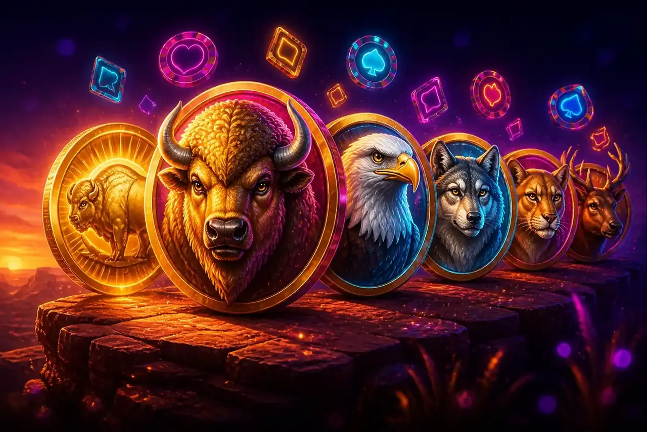 Символы Buffalo King Megaways: бизон и животные прерий