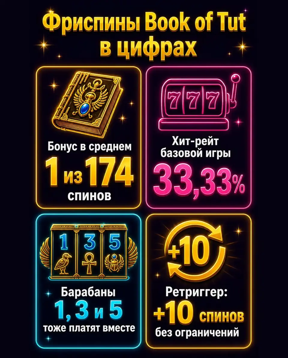 Ключевые факты о фриспинах John Hunter and the Book of Tut