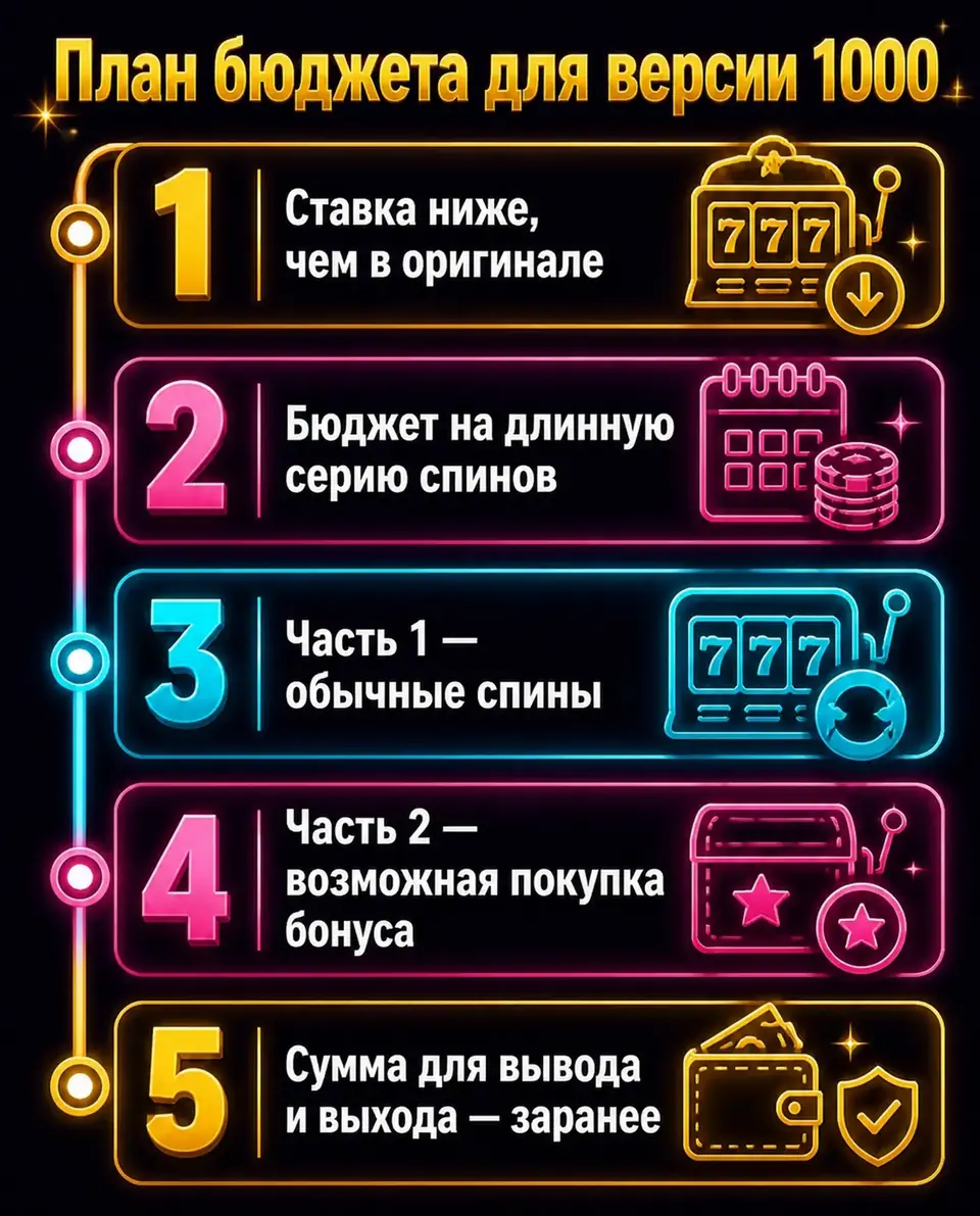 Пошаговый план бюджета для игры в Sweet Bonanza 1000